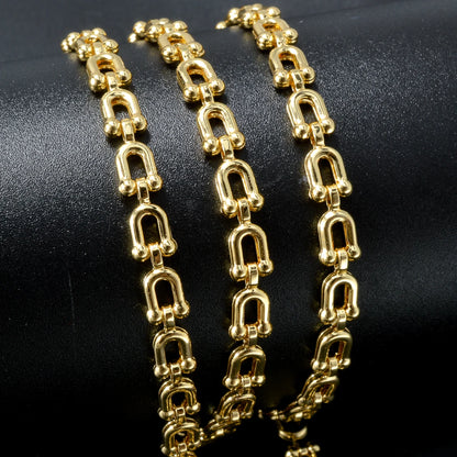ZEA Dear Jewelry Classic U Shape Chain Hip Hop Punk Chunky Chain Choker Necklace Unisex Jewelry 45/50/55/60  Dropshipping