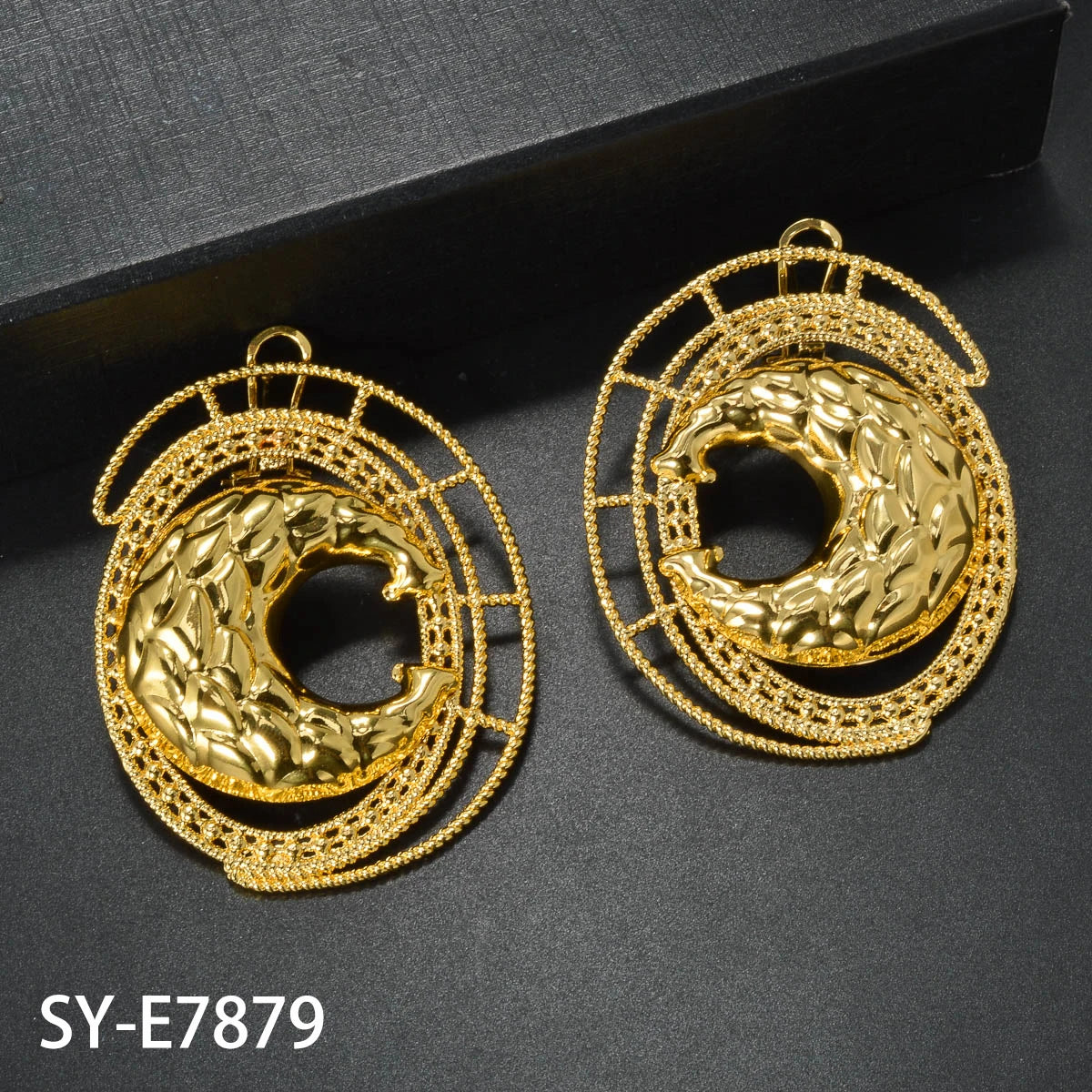 Moon Earrings Female Romantic Valentine's Day Gift Luxury Eardrop Turkey 14K Gold Plated Charm New Style Copper Accessories