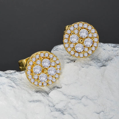 Bohemia Jewelry Classic Earrings Shiny Ornaments Gift for Women Girl Romantic Date Earring Light Luxury Gold Color Accessory