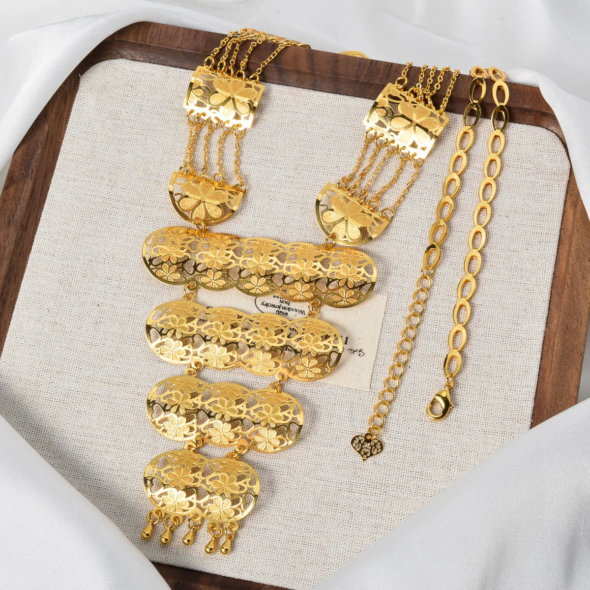 ZEADear Copper Chain Wedding African Necklace Bridal Pendant Gold Color Jewelry Metal Links Party 2024 New Jewellery Luxury