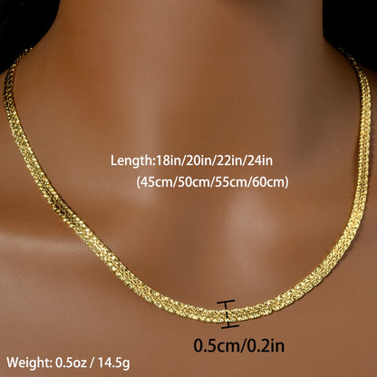2024 Fashion Copper Necklace Luxury Dubai Gold Plated Jewelry Bridal Wedding Neck Chain Women Accessories Christmas Gift