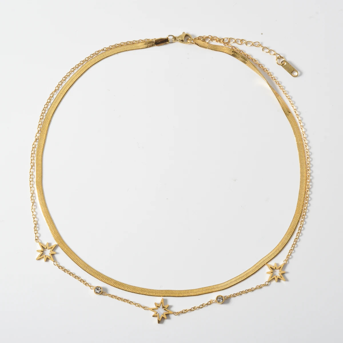 New Style Butterfly Planet Double Chain Layer Necklace Adjustable For Women Fashion Collar Neck Chain Jewelry Accessories Gifts