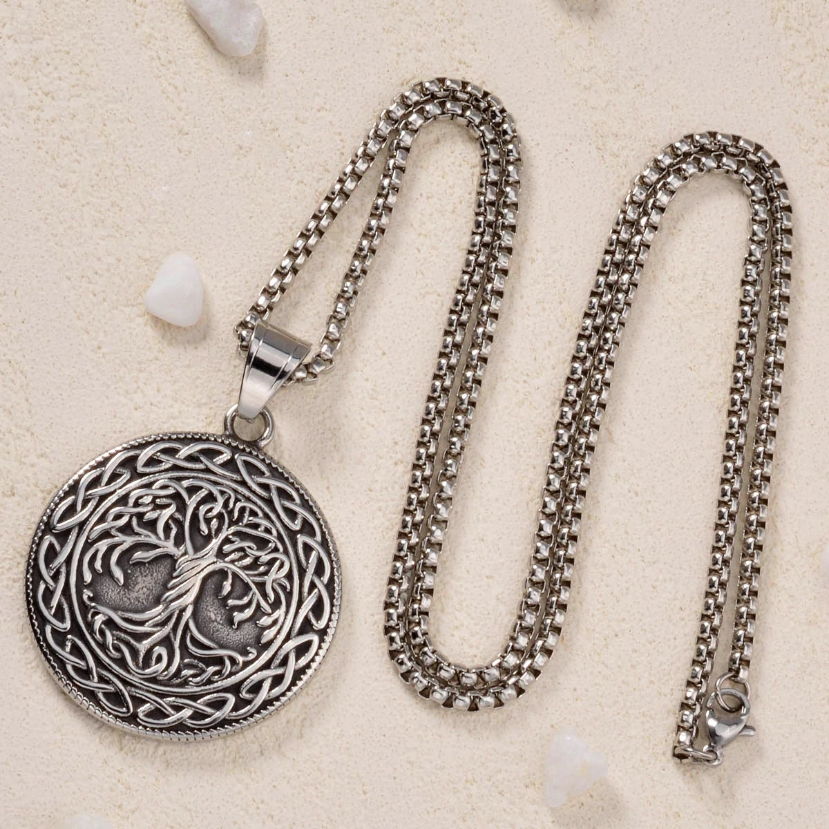 Wolf Animal Pendant Necklace Skeleton Halloween Gift Amulet Pendant Stainless Steel Jewelry Necklace Wearing Festivals Souvenir