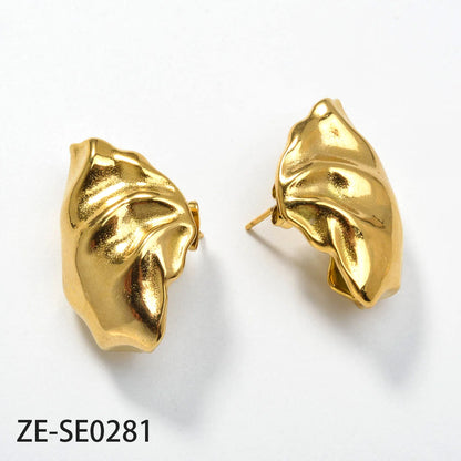 ZEADear Shell Earrings Metal Jewelry Gold Color Earring Stainless Steel Ornaments Accessories Women Birthday Gift for Friends