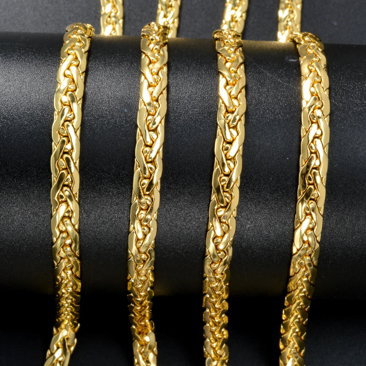 ZEADear Simple Necklace Jewelry Fashion 18K Gold Plated Flat Snake Chain African Wedding Birthday Gift Party Italy