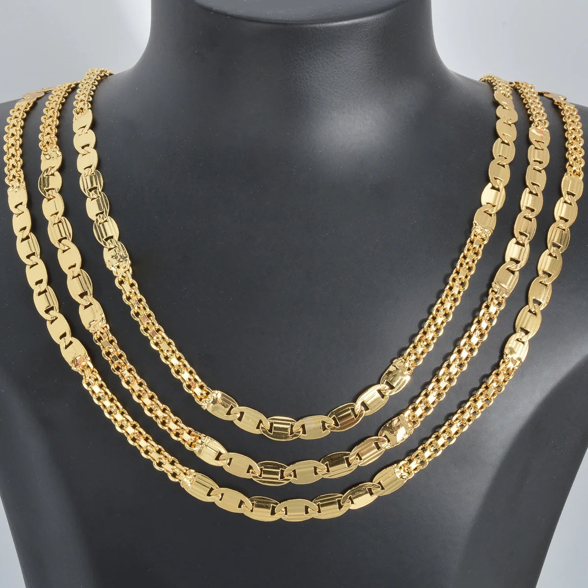 ZEADear Jewelry Hip Hop Chain Necklace for Men Women Basic Punk Copper Long Lock Choker Chain Necklaces Party Jewelry Gifts