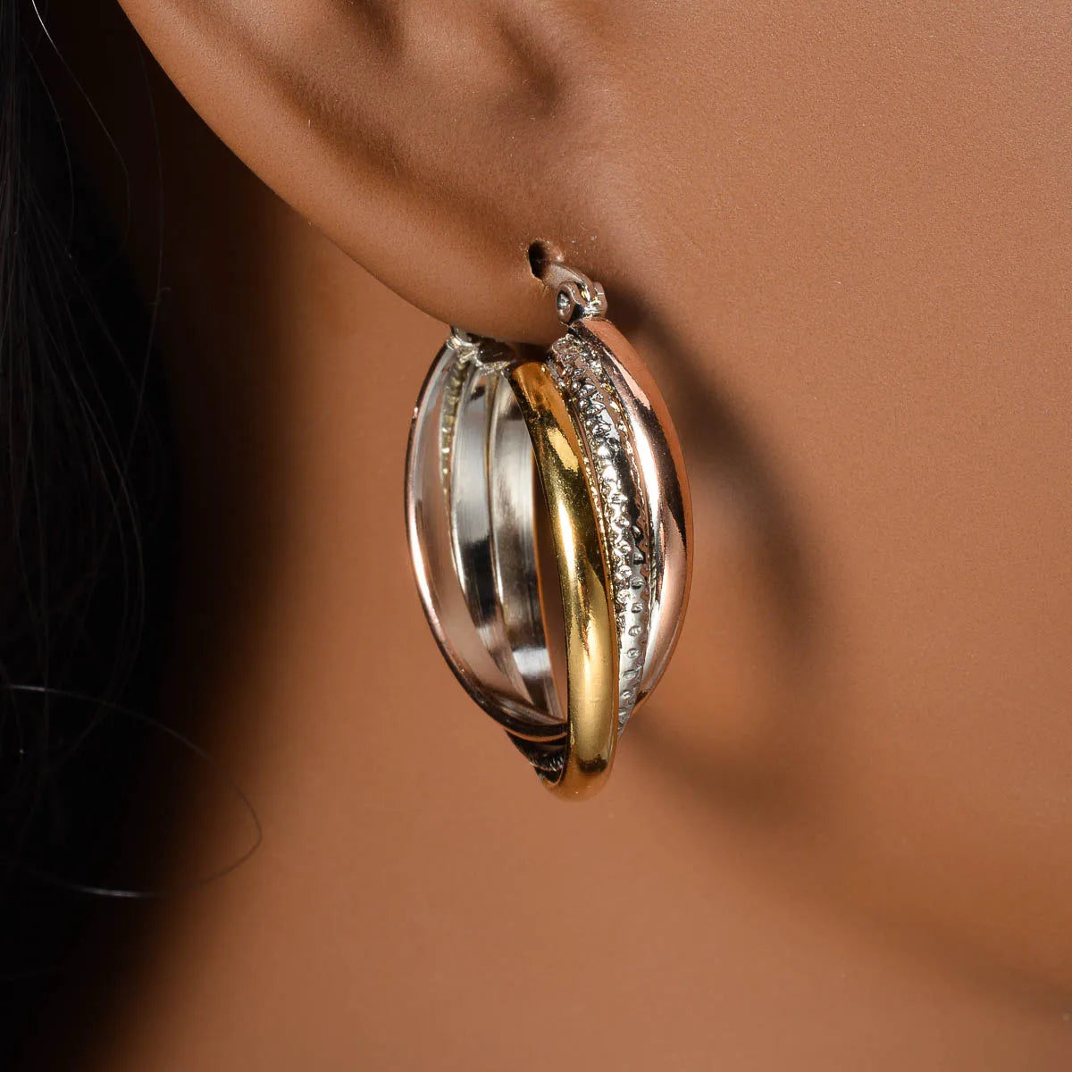 ZEADear Punk Jewelry Hoop Earrings High Quality Stainless Steel Chic Earring Women Girl Gift