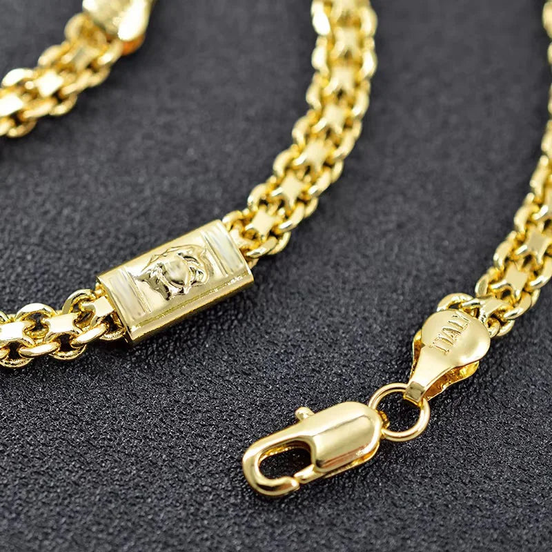 ZEADear Jewelry 2022 18K Gold Plated Small Size Dubai Necklace With Chain For Men Women Hip Hop Necklace Wholesale Accessaries