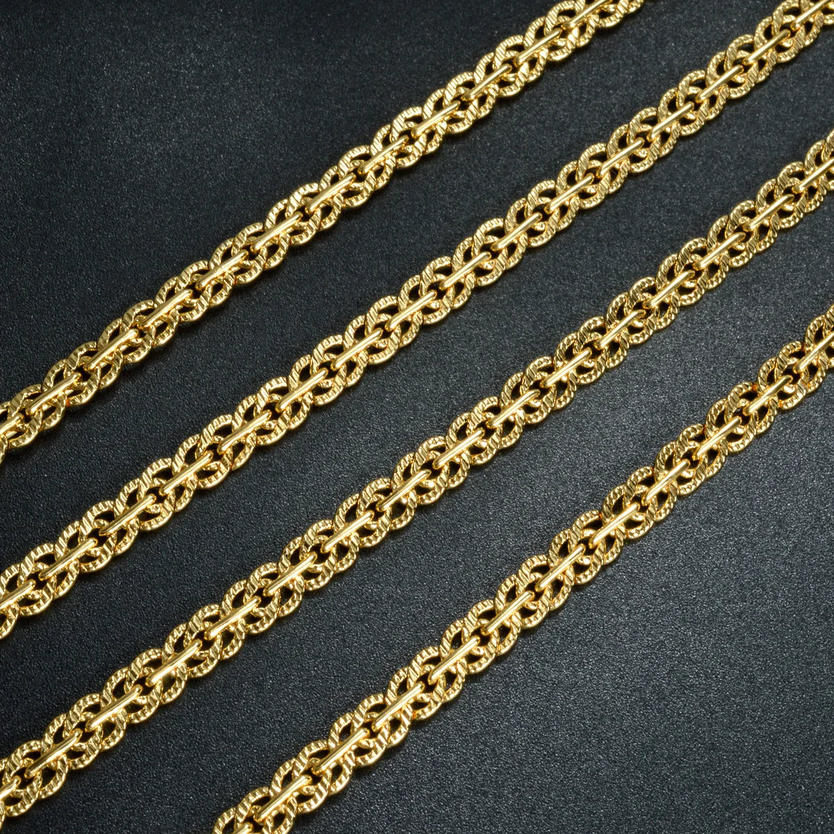 ZEADear Jewelry Long Link Chain Necklace Men Women Gold Color Basic Punk Chain Necklace Accessories Metal Colla Jewellery Gift